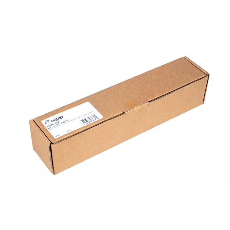 Káblový organizér EQUIP EZMR-10-B – kovový, čierny, rackové príslušenstvo, 1 kus, 174 g