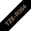 Brother TZE-R354 označovacia etiketa zlatá na čiernej