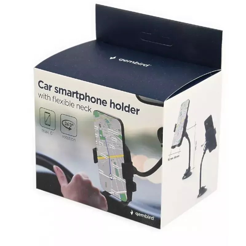 Aktívny držiak Gembird TA-CHW-04 mobilný telefón smartphone čierny
