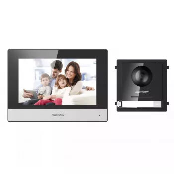 Video vrátnik Hikvision DS-KIS602 2 MP 7 palcov čierna sivá