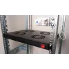 Equip chladiace ventilátory 19', 1U, 4 ventilátory, RAL9005 čierna