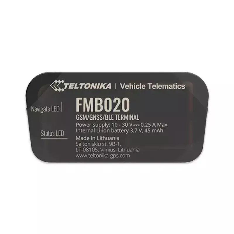 GPS tracker Teltonika FMB020 auto čierna prachuvzdorná 0,128 GB