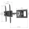 Techly ICA-PLB 148M TV nástenný držiak 139,7 cm (55 palcov) čierny