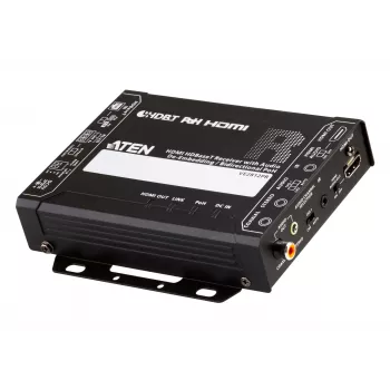 ATEN HDMI HDBaseT prijímač s audio de-embedding / obojsmerným PoH (4K@100m) (HDBaseT Class A) (PoH PSE & PD)