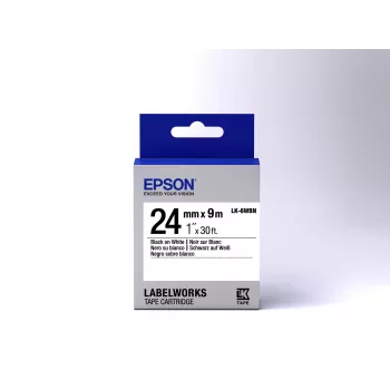 Epson kazeta etikiet Standard LK-6WBN čierna/biela 24mm (9m)