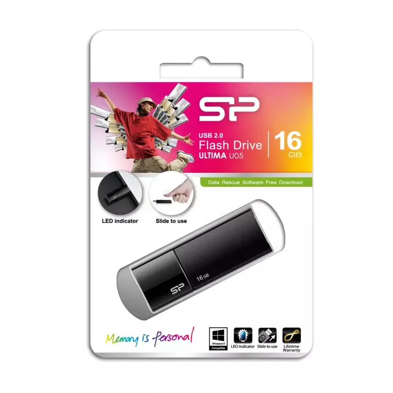 USB kľúč Silicon Power 16 GB USB Type-A 2.0 Ultima U05