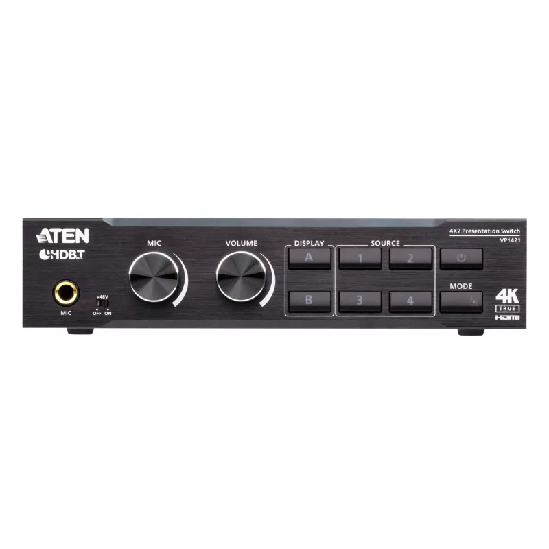 ATEN 4 x 2 True 4K prezentačný matrix switch