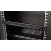 Panel na manažment káblov EQUIP EZMB-10-B, kov, čierny, príslušenstvo 1HE