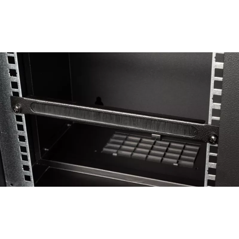 Panel na manažment káblov EQUIP EZMB-10-B, kov, čierny, príslušenstvo 1HE