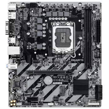 GIGABYTE H810M S2H základná doska - Intel Core Ultra (séria 2) CPU, 4+1+2 fáz VRM, až do 6400MHz DDR5, 1xPCIe 4.0 M.2, 1GbE LAN, USB 3.2 Gen 1