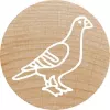 Pečiatka Colop 165224 okrúhla guma drevo 3 cm