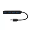 LogiLink USB 3.2 Gen1 4-portový hub čierny 5000 Mbit/s ABS