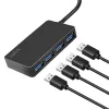 LogiLink USB 3.2 Gen1 4-portový hub čierny 5000 Mbit/s ABS