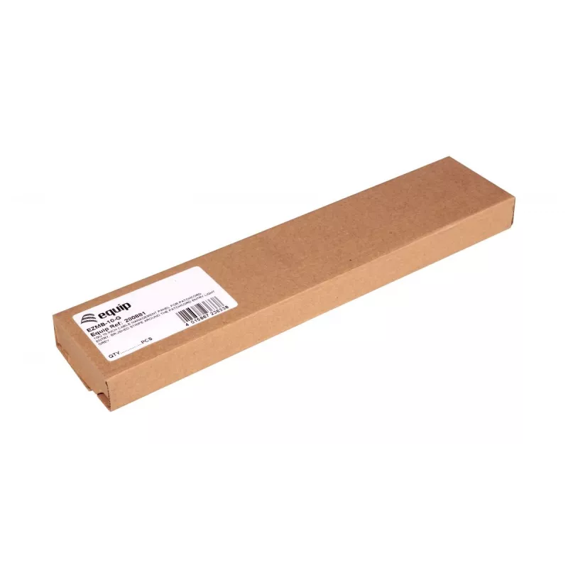 Panel na manažment káblov EQUIP EZMB-10-G — kov, sivý, 1U, 60 g