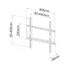 Techly ICA-PLB-162MW TV nástenný držiak 139,7 cm (55 palcov) biely