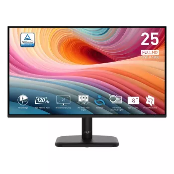 MSI PRO MP251LDE E2 počítačový monitor 62,2 cm (24,5 palcov) 1920 x 1080 pixelov Full HD LED čierny