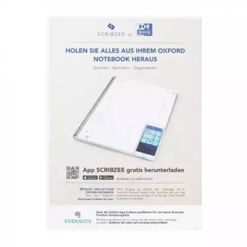 Zošit Oxford 100050355 A4 80 listov bordová