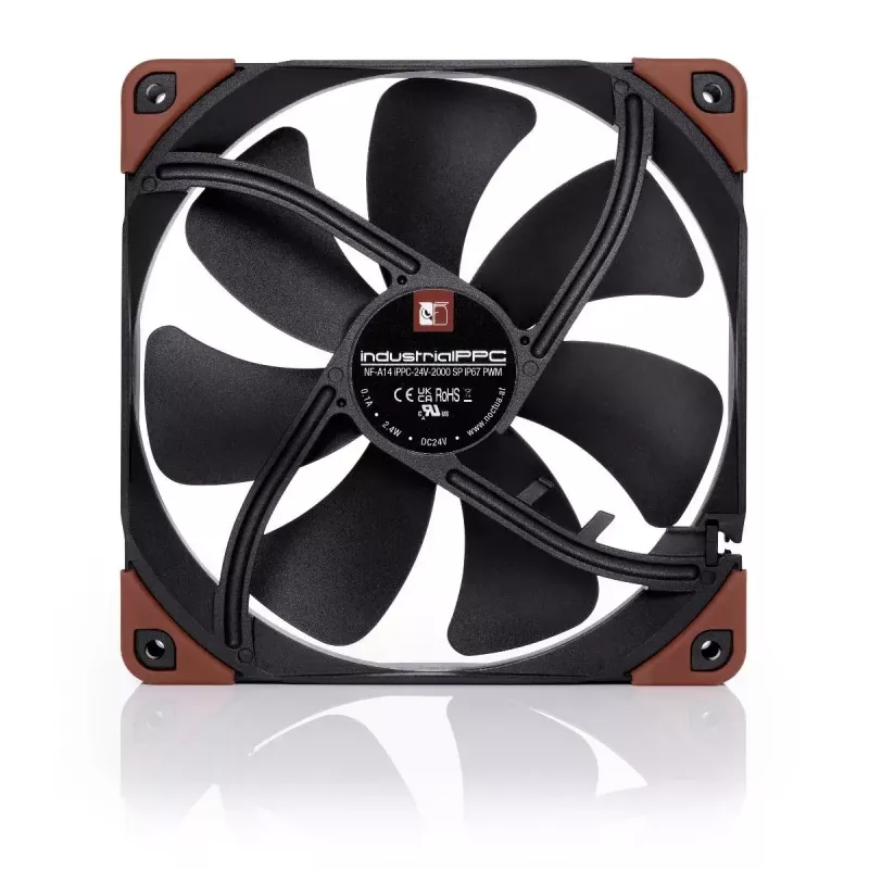 Ventilátor Noctua NF-A14 14 cm 500-2000 ot/min čierny hnedý