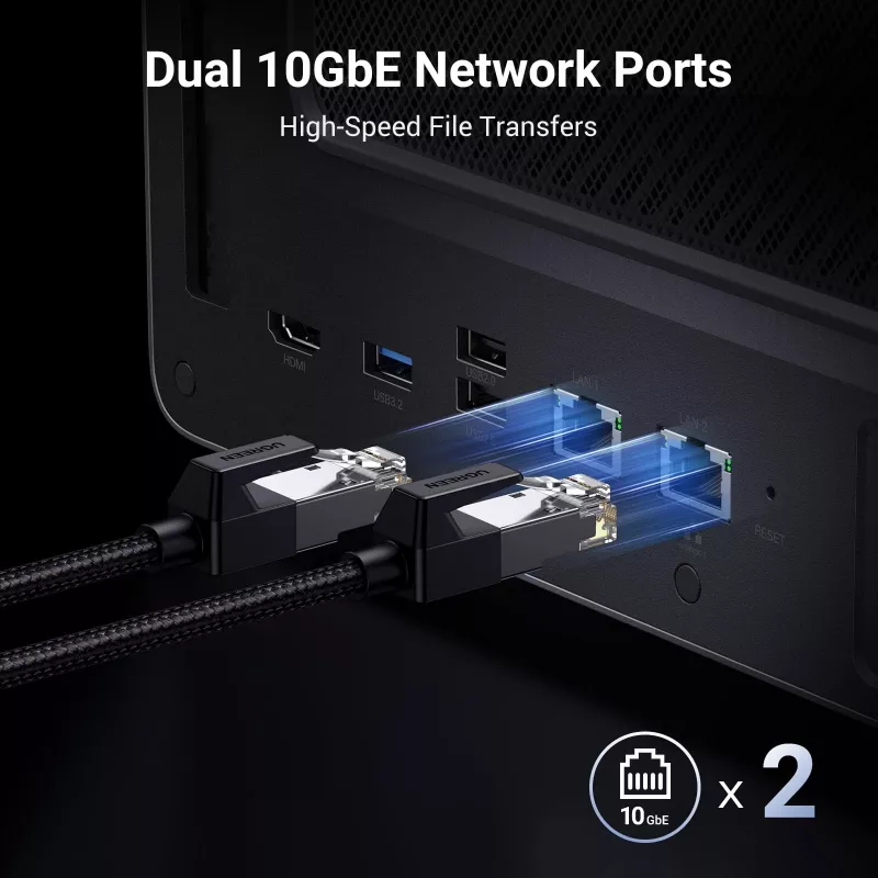 Ugreen DXP6800 Pro NAS desktop Intel® Core™ i5 8 GB DDR5 sivá, čierna