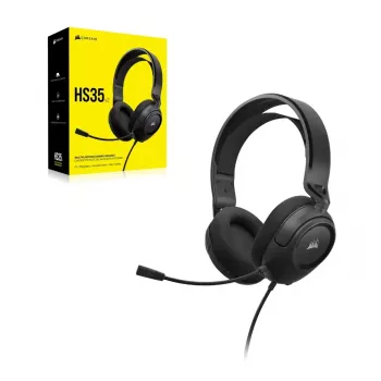 Headset Corsair HS35 v2 káblový herný headset modrý 1,8m kábel 470g