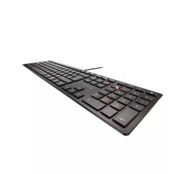 CHERRY KC 6000 tenká klávesnica univerzálna USB AZERTY belgická čierna