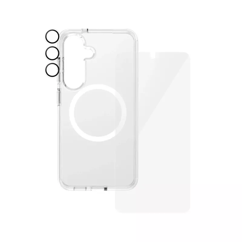 PanzerGlass ® | CARE by ® Flagship 3-in-1 sada Samsung Galaxy S25