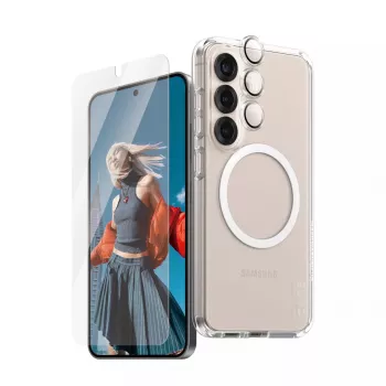 PanzerGlass ® | CARE by ® Flagship 3-in-1 sada Samsung Galaxy S25