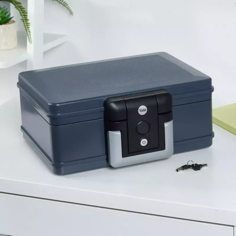Prenosný trezor Yale YFWC/155/KB1 6,9 l sivý 2 kľúče