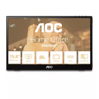 AOC 16T3EA prenosný TV/monitor čierny 39,6 cm (15,6