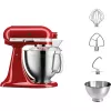 Kuchynský robot KITCHENAID Artisan 5KSM185PS, 4,8 L nerezová misa, 300 W, 10 rýchlostí, červená