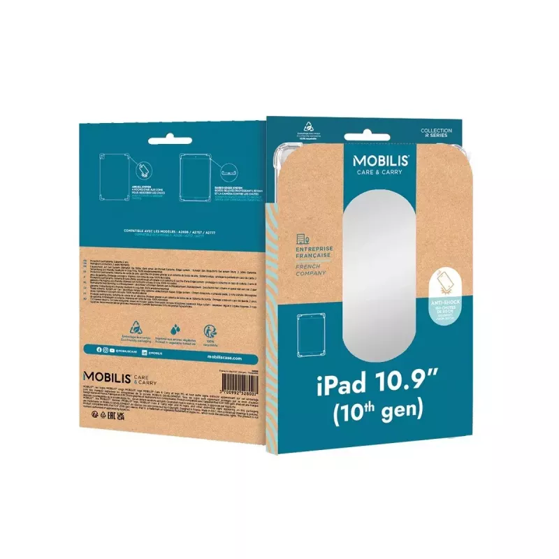 Puzdro na tablet Mobilis 061018 pre iPad 10,9 palca priehľadné