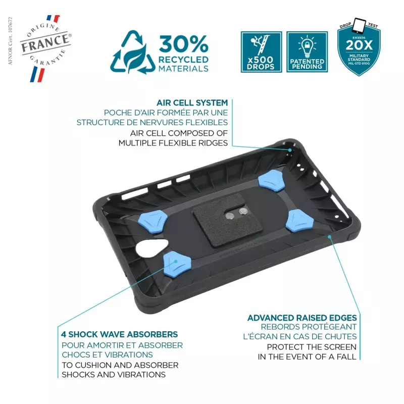 Puzdro Mobilis Galaxy Tab Active5 8'' puzdro 360° otočné rukoväť stojan