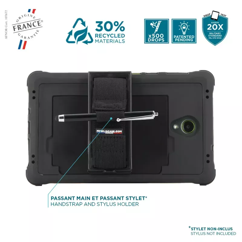 Puzdro Mobilis Galaxy Tab Active5 8'' puzdro 360° otočné rukoväť stojan