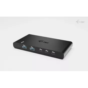 KVM dokovacia stanica i-tec pre 2 hosty HDMI, USB-C host rozhranie, PD 2×100W, 4K@60Hz, 2×USB-A