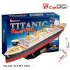 CubicFun T4011H Titanic Big 3D puzzle, 113 dielikov