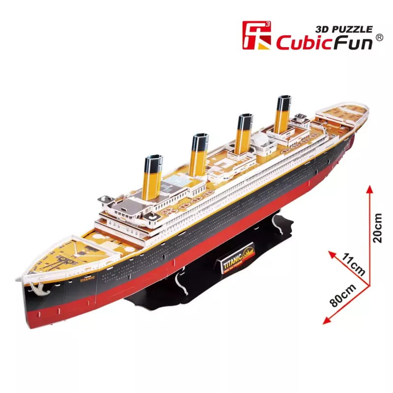 CubicFun T4011H Titanic Big 3D puzzle, 113 dielikov