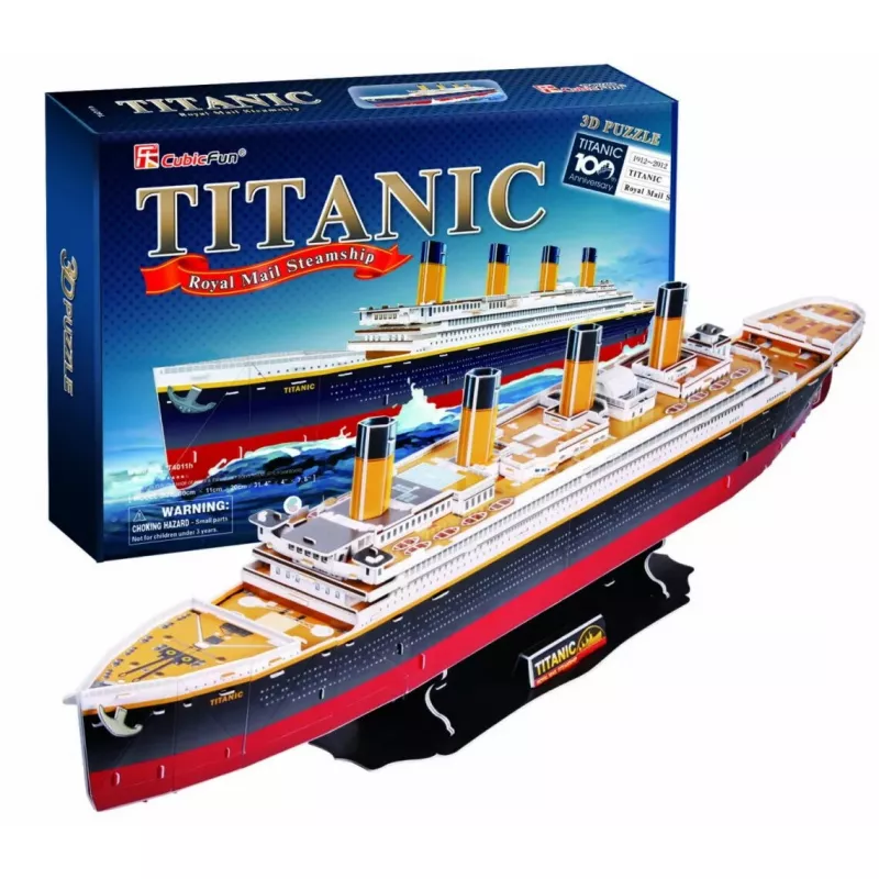 CubicFun T4011H Titanic Big 3D puzzle, 113 dielikov