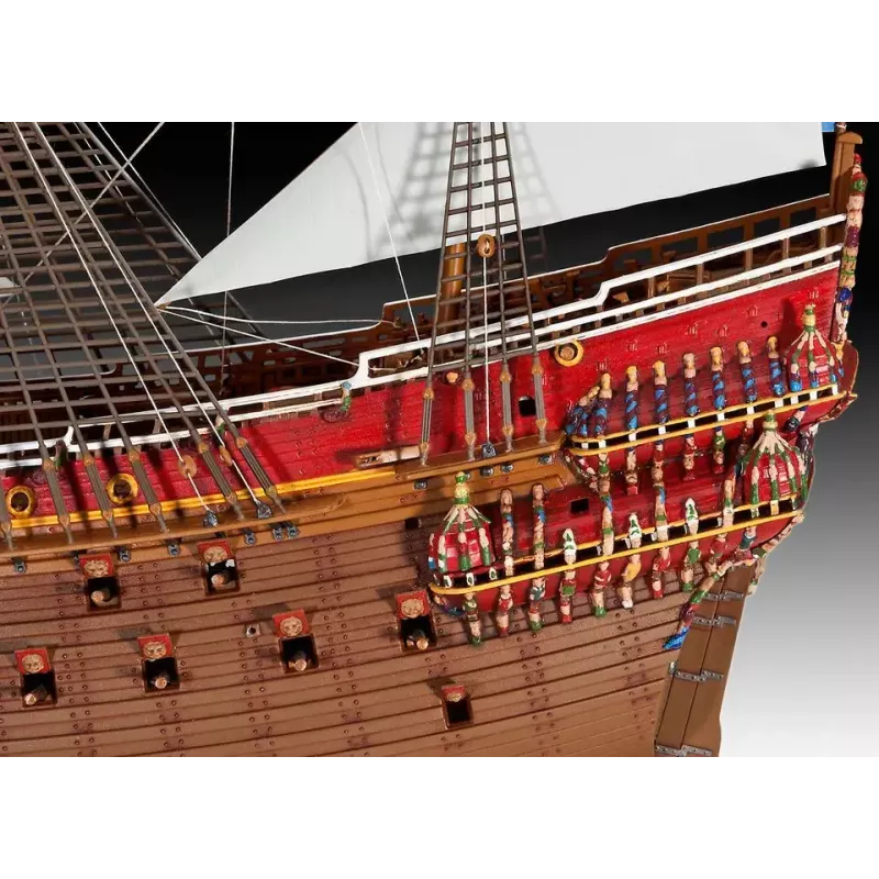 Revell 05414 švédska kráľovská loď VASA stavebnica, 1:150, plast, dĺžka 45,5 cm