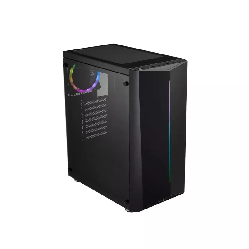 FSP CMT151 počítačová skriňa Midi Tower, čierna