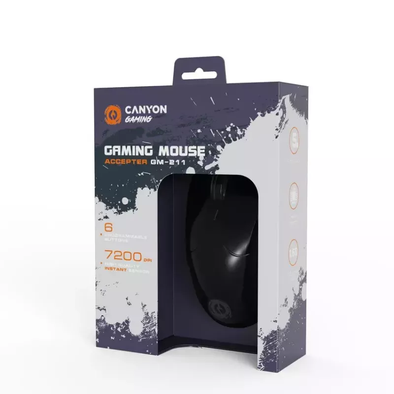 Myš Canyon Gaming Accepter RGB podsvietenie CND-SGM211 USB