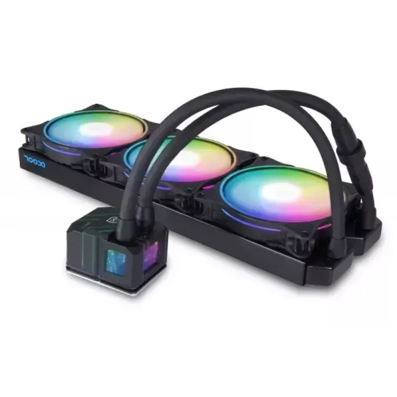 Sada kvapalinového chladenia Alphacool Pro Aurora 420 CPU AIO 14 cm čierna biela