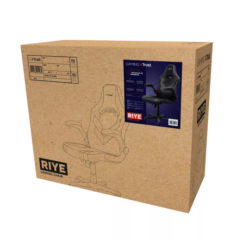 Trust GXT 703 RIYE univerzálna herná stolička čierna
