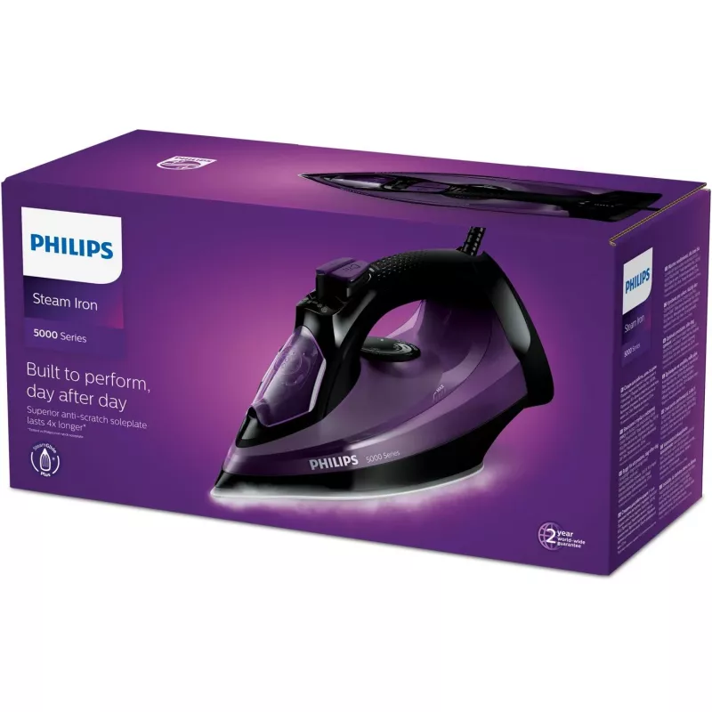 Parná žehlička Philips DST5030/80 — 2400 W, žehliaca plocha SteamGlide Plus, 0,32 l nádržka na vodu, 2 m kábel