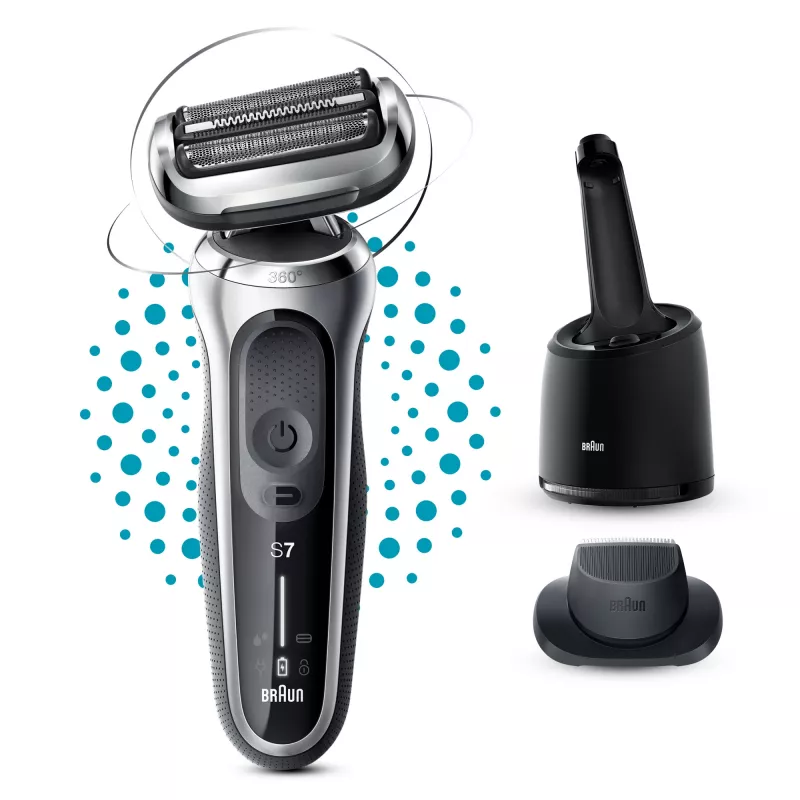 Fóliový holiaci strojček Braun Series 7 71-S7200c čierna strieborná lítium-iónová 50 min