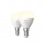 Philips Hue White E14 Luster LED žiarovka, P45, 5,7 W, 470 lm (2 ks)
