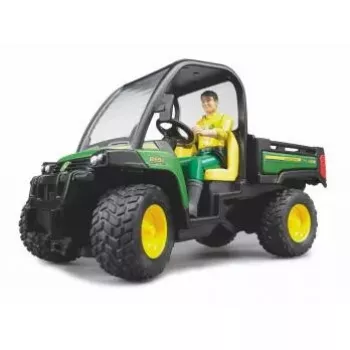 Hračkárske vozidlo BRUDER John Deere Gator XUV 855D s vodičom
