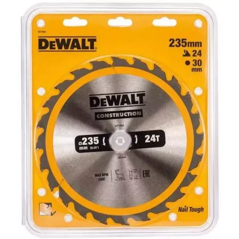 DeWALT DT1954 pílový kotúč pre kotúčové píly, 235 x 30 mm, 24T