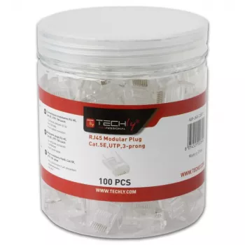 Techly IWP-JAR-C5RTY drôtový spoj RJ45 priehľadný