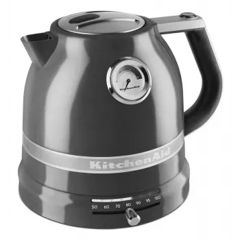 Elektrická kanvica KITCHENAID 5KEK1522EMS — 1,5 l, 2400 W, nerez, 7 nastavení teploty