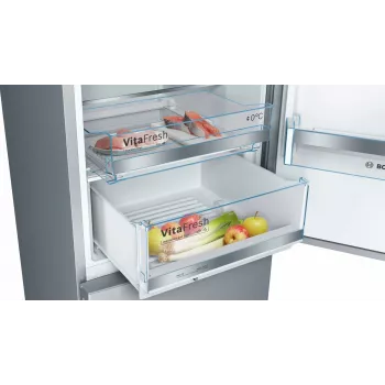 Bosch Serie 6 KGE39AICA chladnička s mrazničkou voľne stojaca 343 L nerez